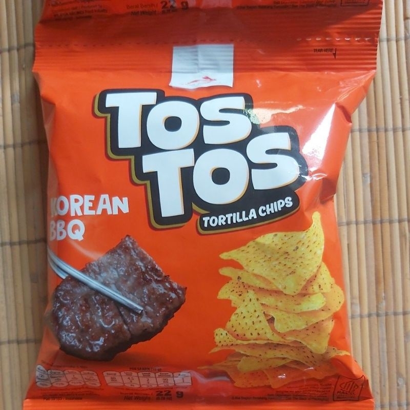 

[1 RENTENG] Tos Tos Tortilla Chips Korean BBQ Isi 10 x 22 g