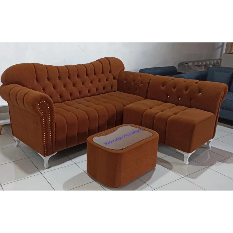 SOFA L SUDUT MINIMALIS SOFA BED ELEGAN SOFA RUANG TAMU TERBARU.KURSI TAMU SOFA TAMU KURSI PREMIUM SO