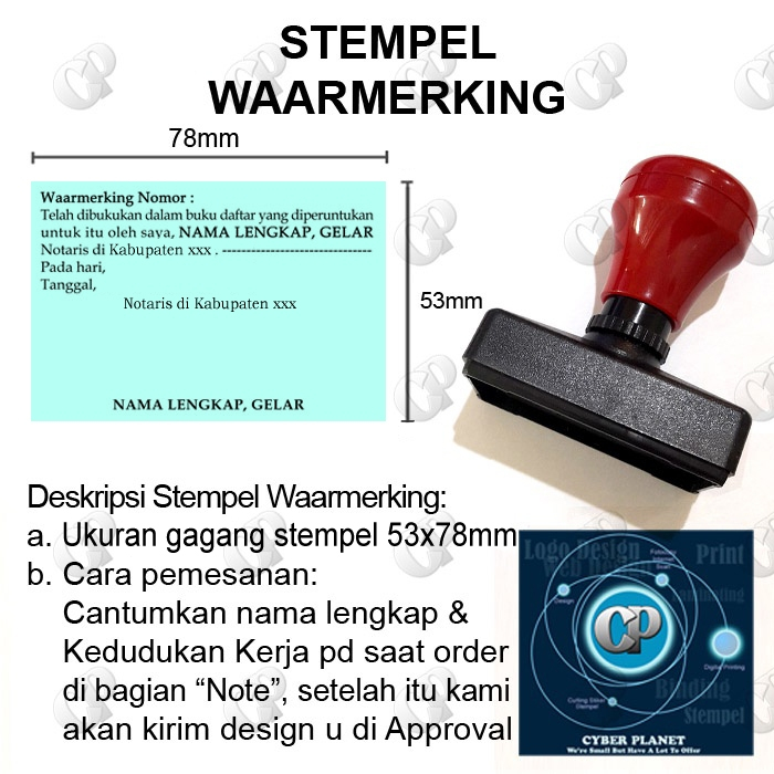 

Stempel WAARMERKING