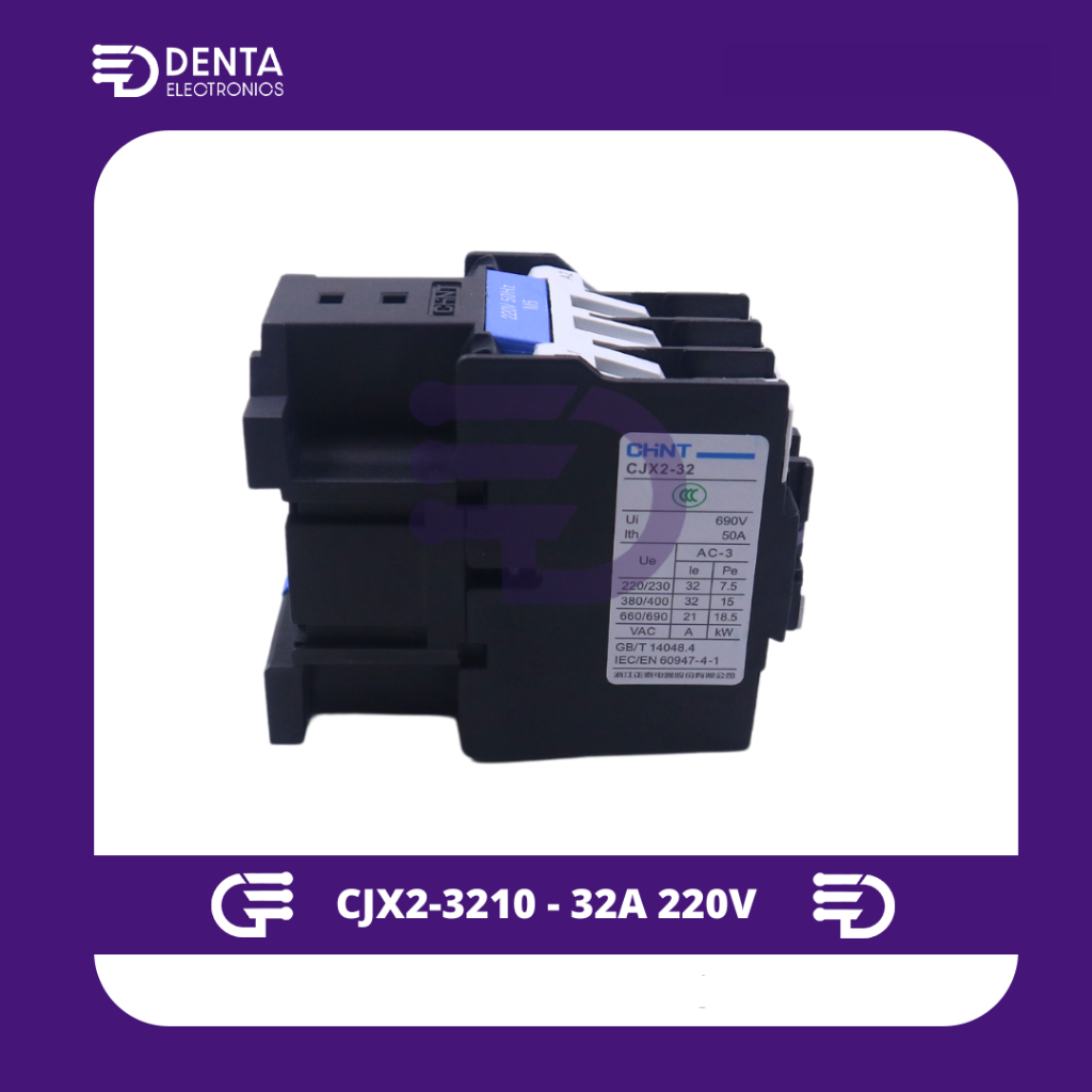 CJX2-3210 - 32A 220V AC CONTACTOR