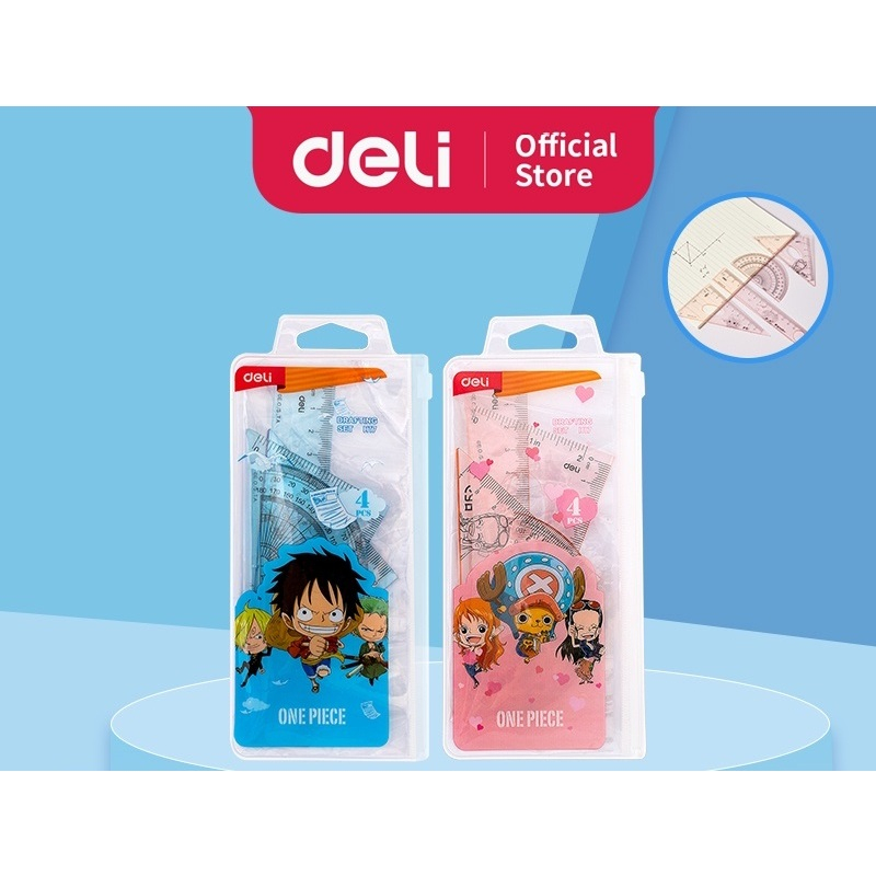 

RULER / GARISAN / PENGGARIS ACRYLIC / PENGGARIS SET / PENGGARIS BENING / PENGGARIS SET DELI H17 ONE PIECE