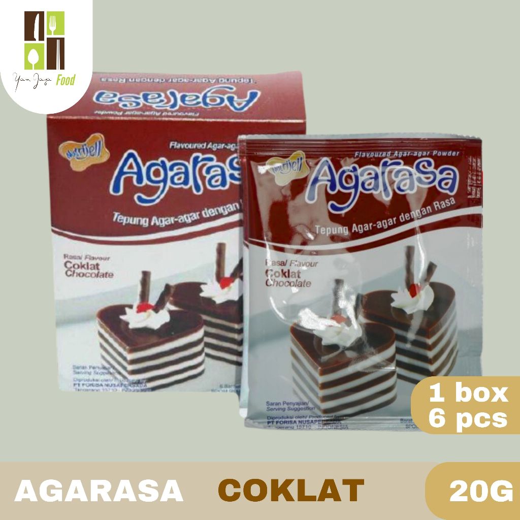 

ADY78 Nutrijel Agarasa/Agar-Agar Rasa Coklat/Vanila/Strawberry/Melon BOX/6PCS