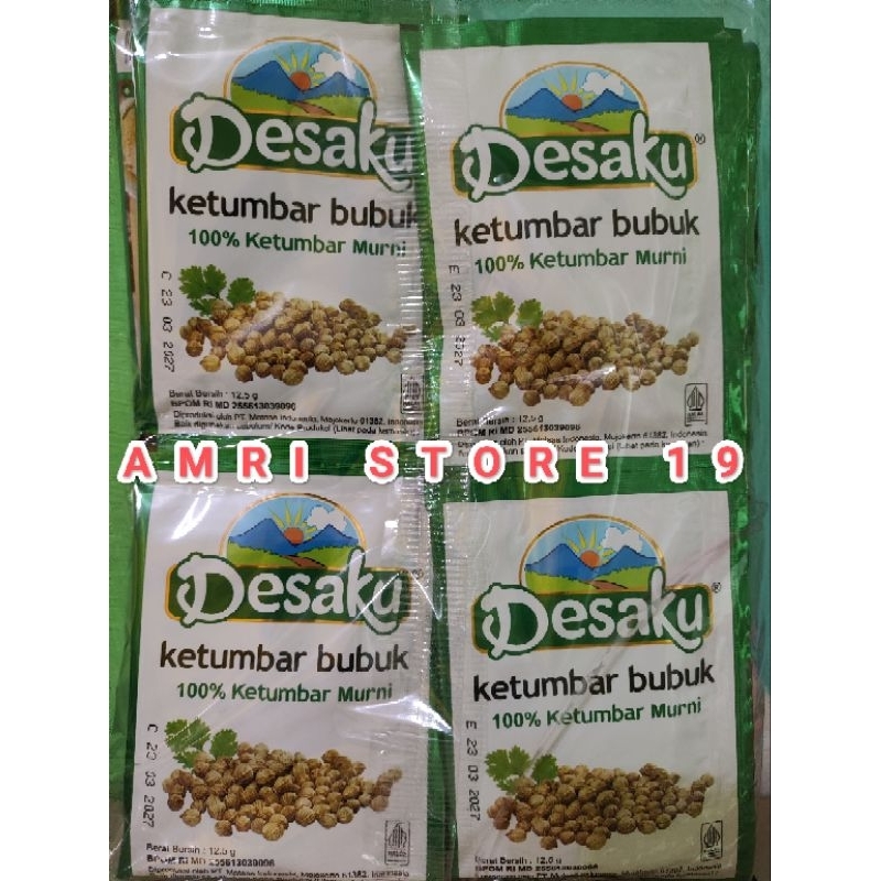 

DESAKU : KETUMBAR BUBUK - MARINASI - LADAKU - KUNYIT BUBUK - SAMBAL GORENG harga untun 1 Lsn / Renteng