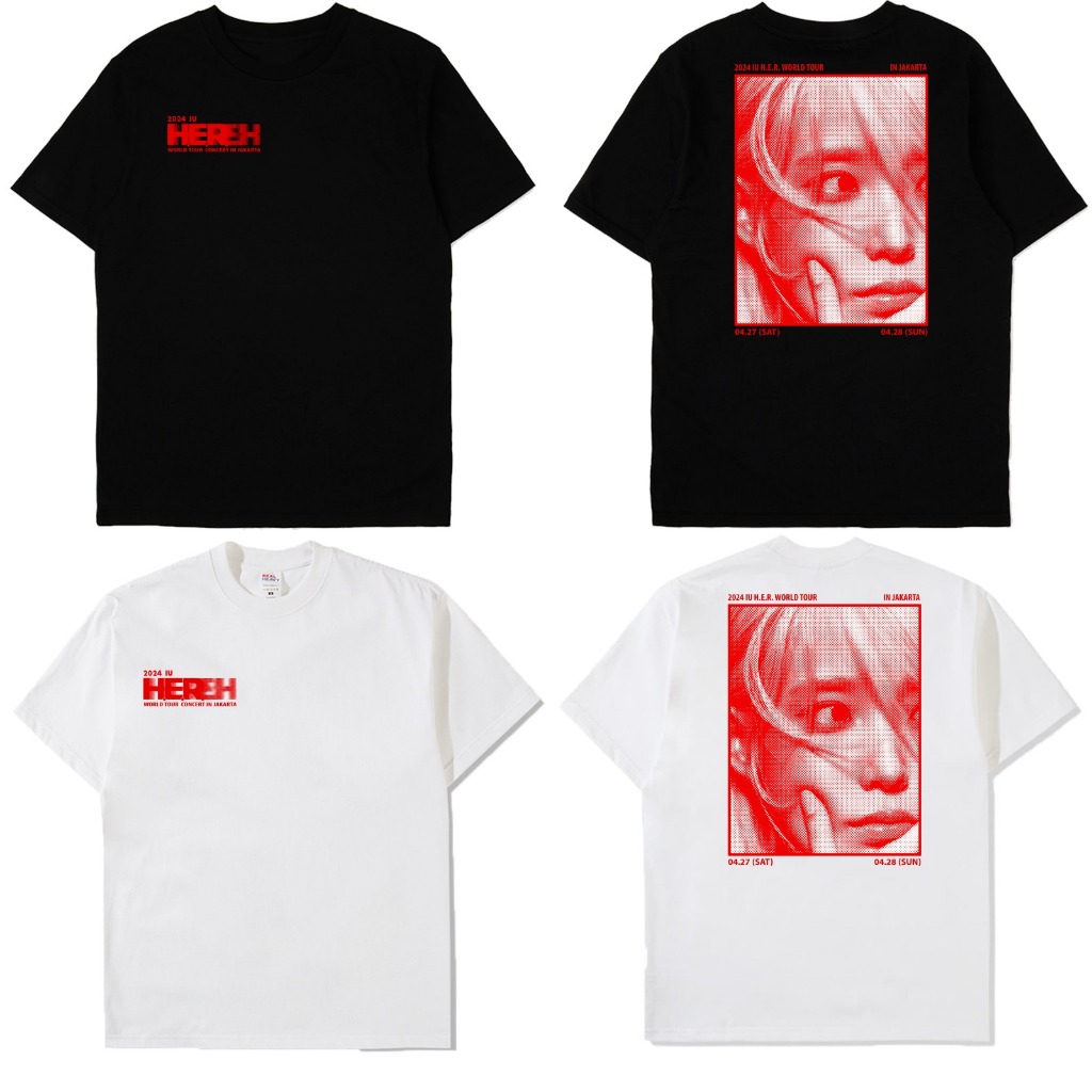 Kaos KPop IU Hereh konser 2024 foto