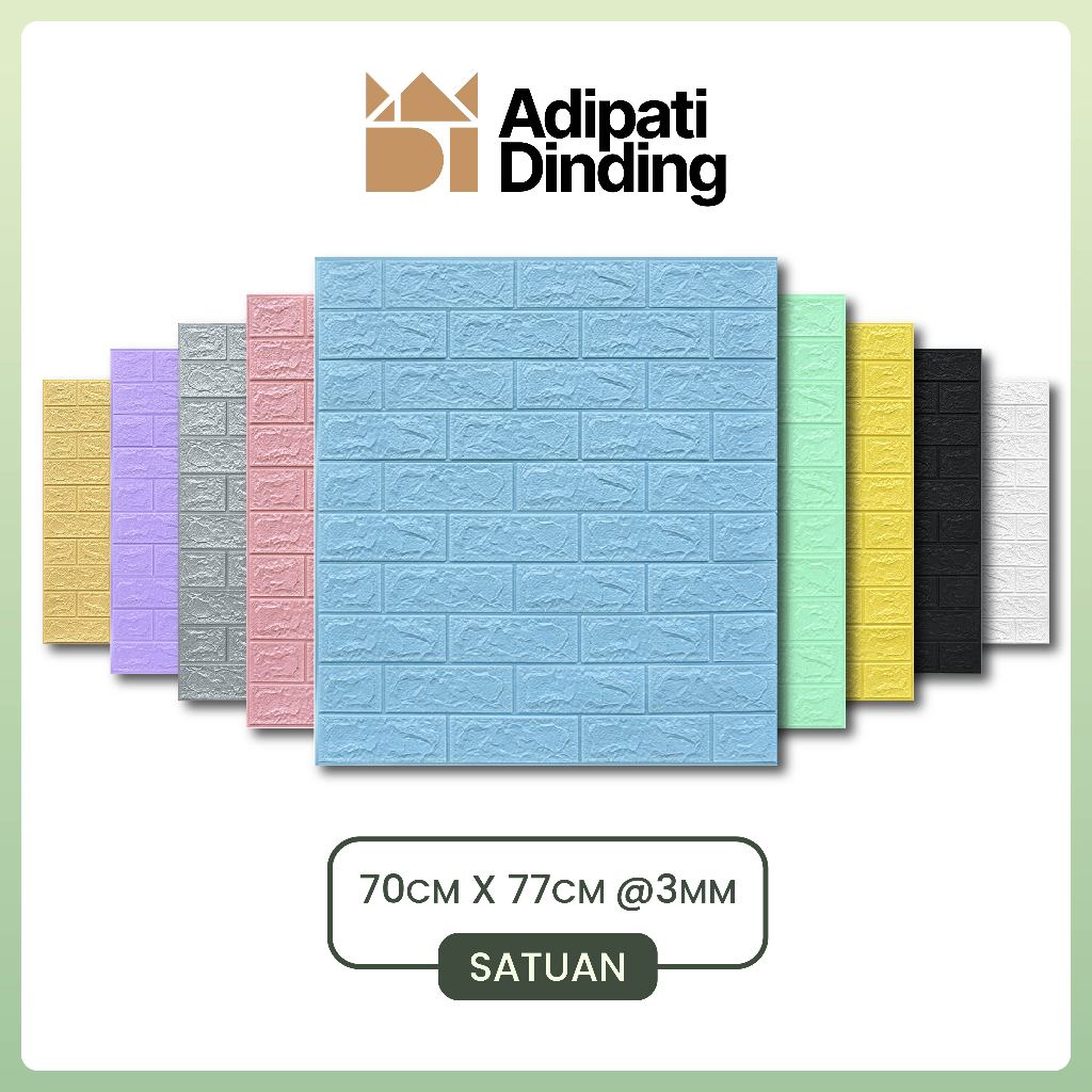 Wallpaper 3D Brick Foam, Wallpaper Foam, Foam Bata Putih, Foam Bata Hitam, Foam Bata Pink, Foam Kayu
