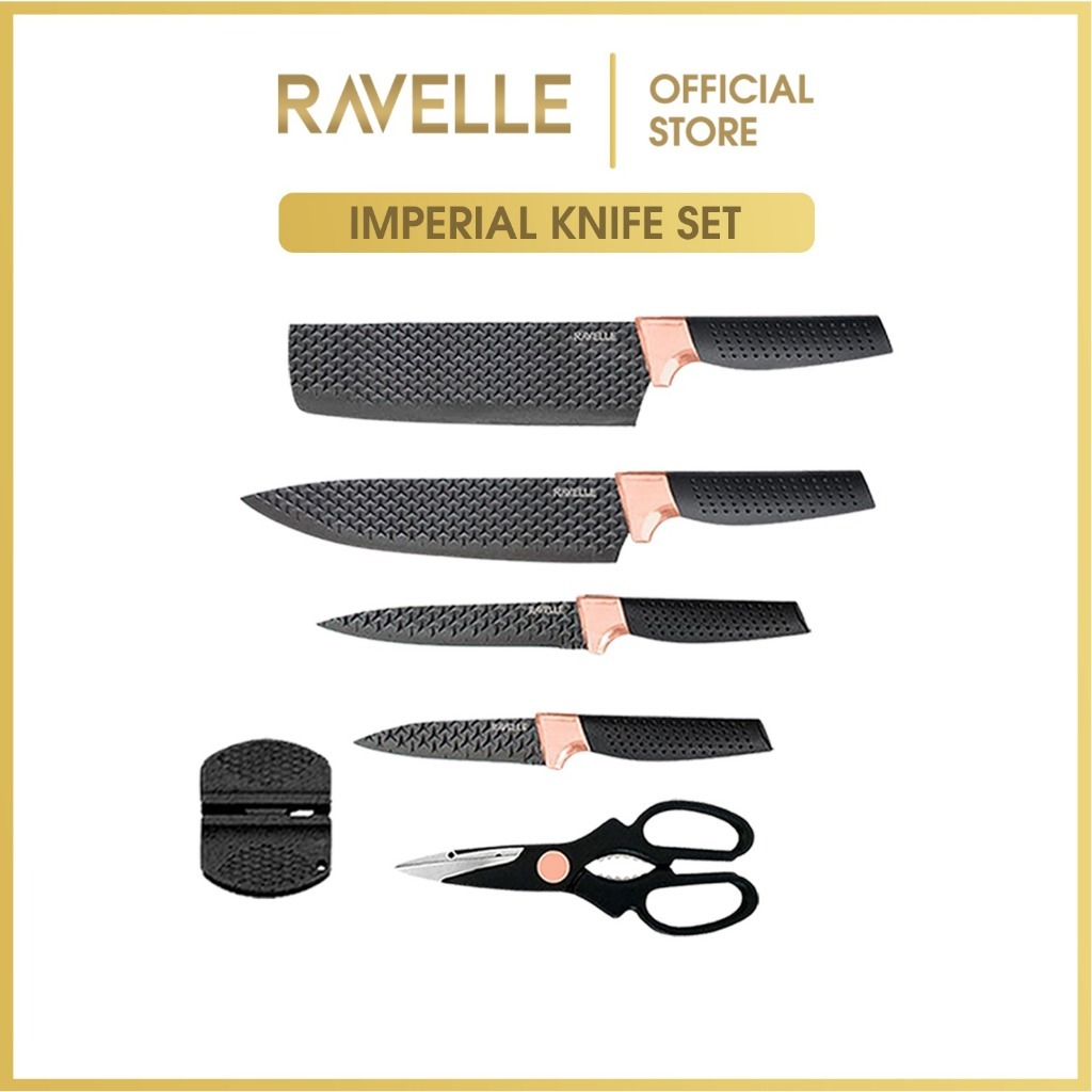 RAVELLE PISAU SET RAVELLE Knife Set + Talenan