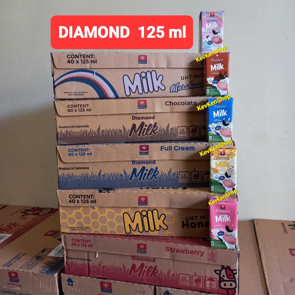 

DIAMOND Milk 125 ml Susu UHT 125ml Harga per Dus isi 40