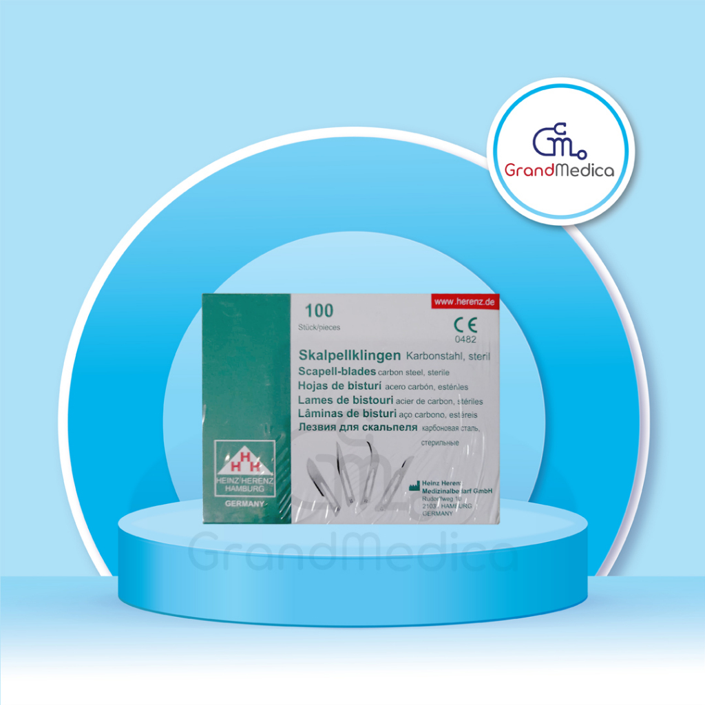 HERENZ - Bisturi Heinz Herenz Hamburg / Pengganti Merk BBraun Surgical Blade / Pisau Bedah Medis