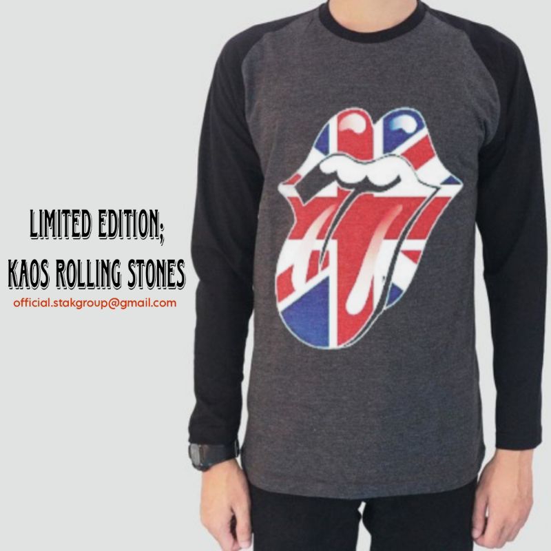 KAOS ROLLING STONES sablon plastisol INK premium
