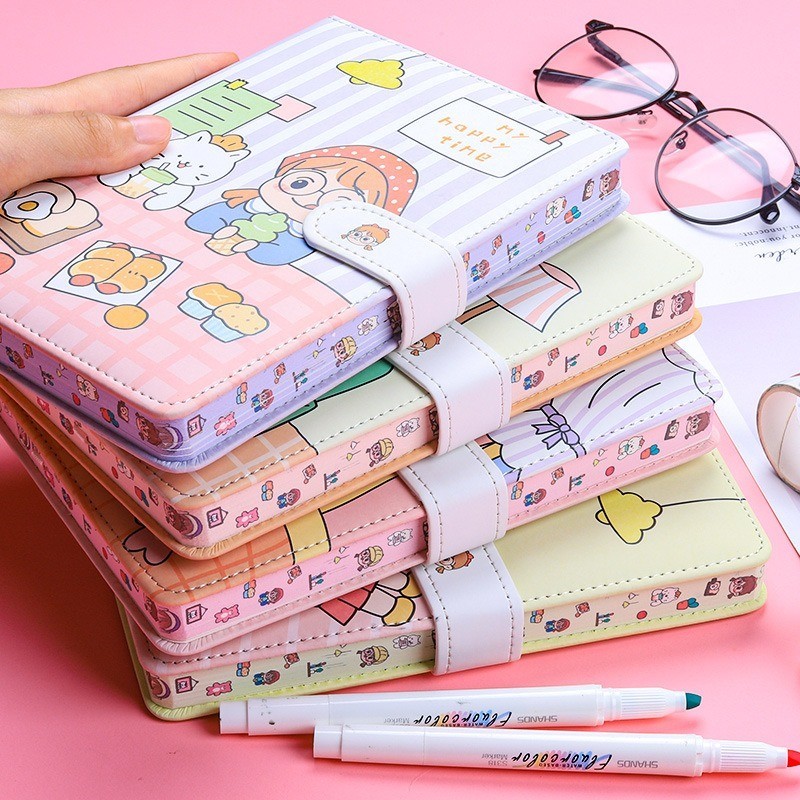 

Buku Diary Journal Agenda Notebook Planner Magnetic Hard Cover Cute