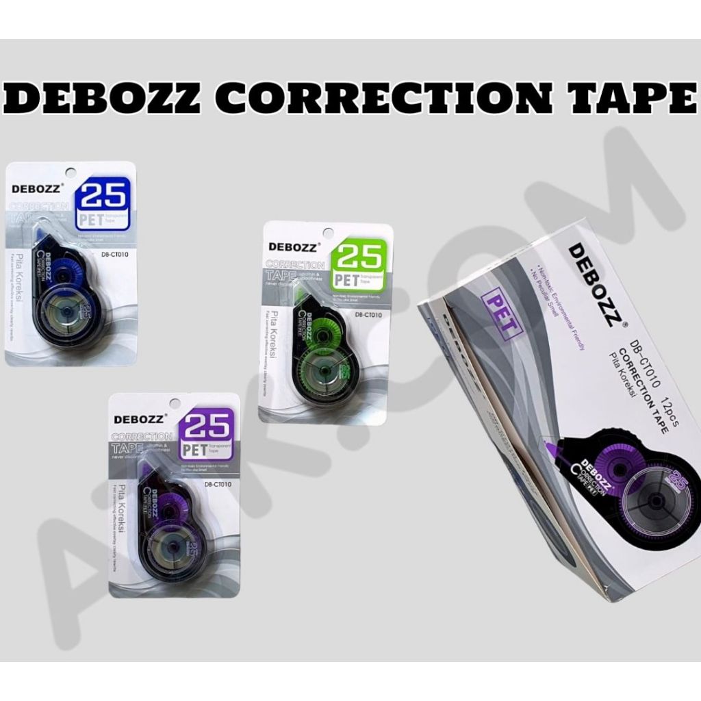 

Correction Tape Debozz CT-010 / Tipex Kertas murah / Cocok untuk keperluan sekolah dan kantor