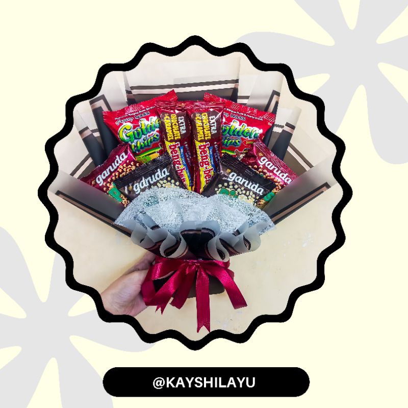 

(B) BUKET SNACK MURAH BUCKET BOUQUET / HADIAH WISUDA, ULANG TAHUN, GRADUATION