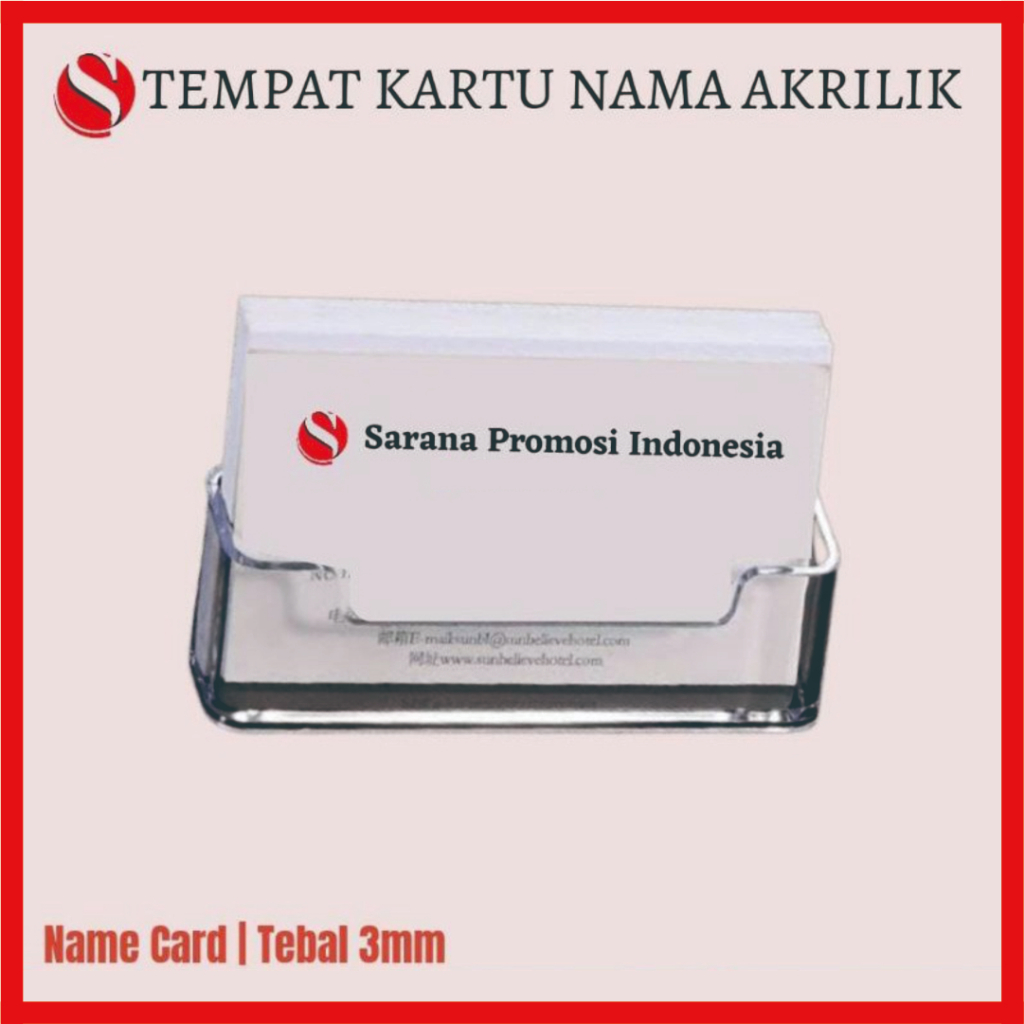 Kotak Kartu Nama Akrilik / Tempat Kartu Nama / Kartu Nama / Tempat Kartu Nama Akrilik