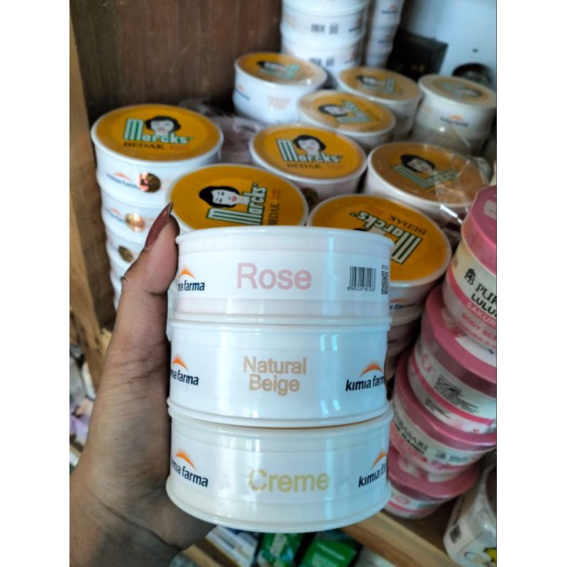 bedak tabur marcks ready rose, natural beige, creme