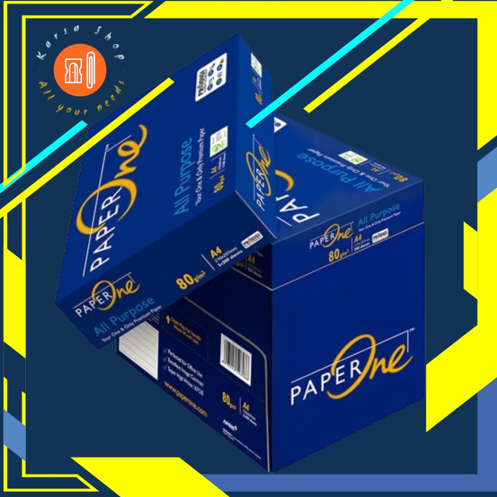 

PaperOne Kertas A4 80gr 1 Box /2500 lembar/Termurah