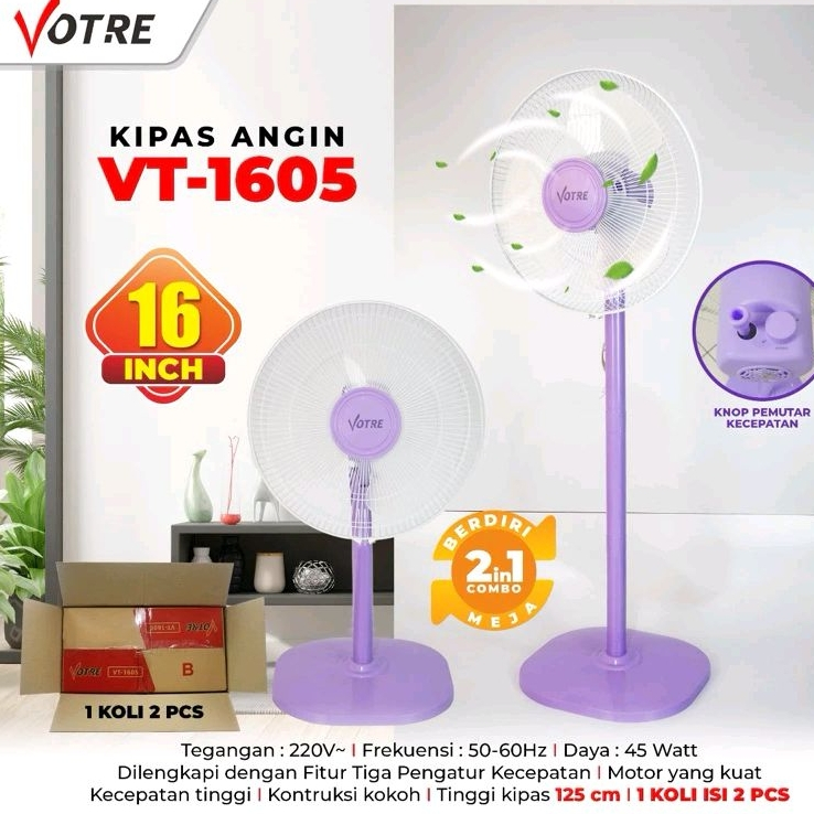 PROMO Kipas Angin Berdiri Votre vt-1605