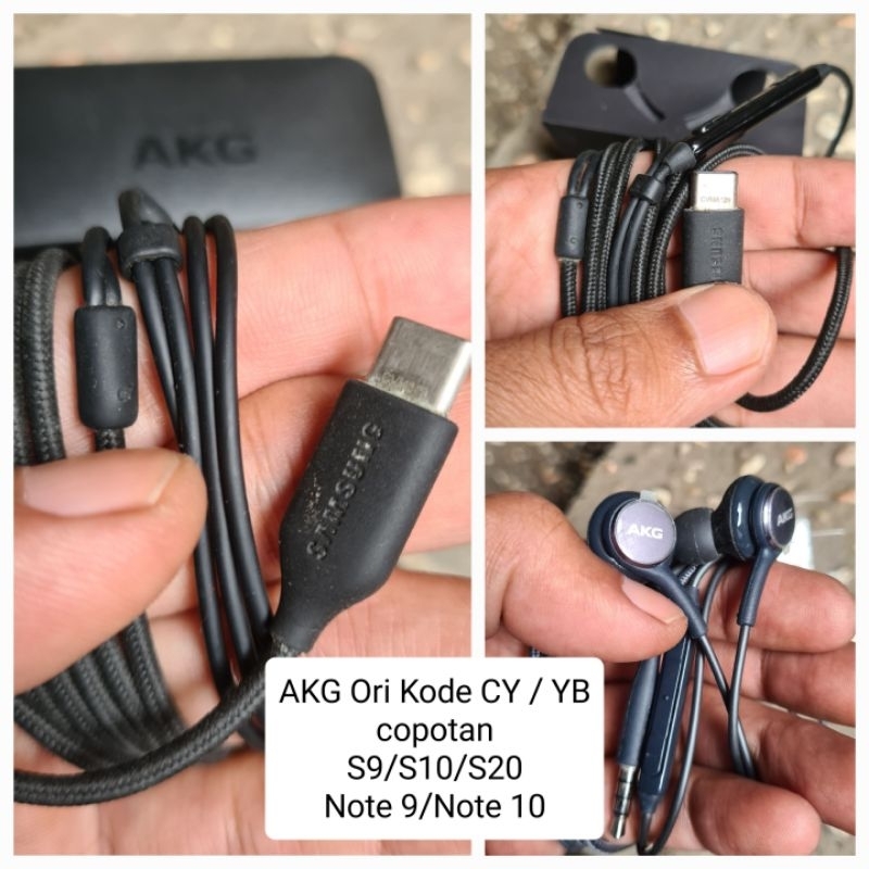 AKG ori copotan kode CY/YB S9 S10 S20 Note 9 10