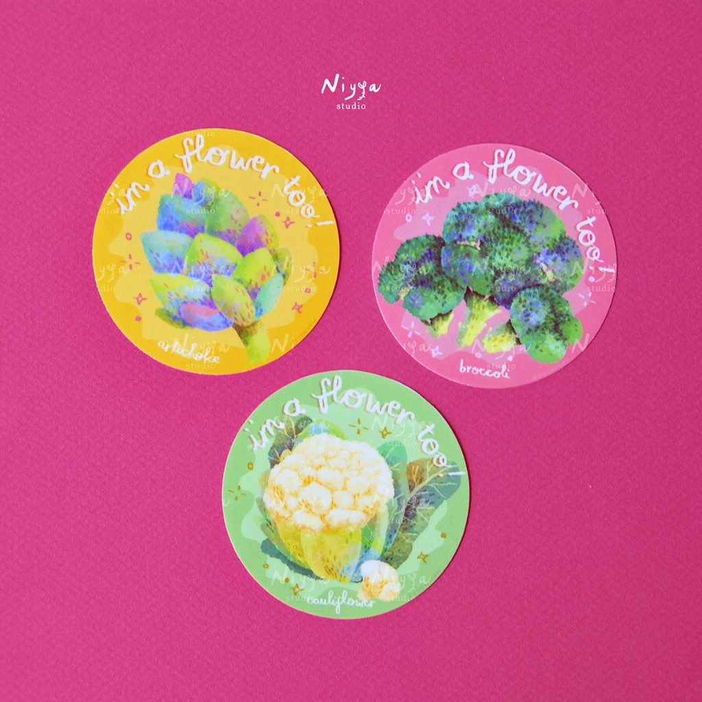 

I'm a Flower, Too! | Plant Veggies Floral Botanical Sticker | Journaling | Stationery
