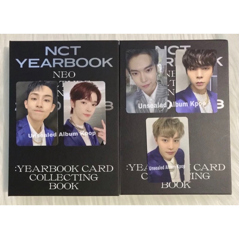 Fullset NCT 2020 Yearbook Card Collecting Book PC Photocard Kolbuk wts doyoung Winwin sungchan taeil