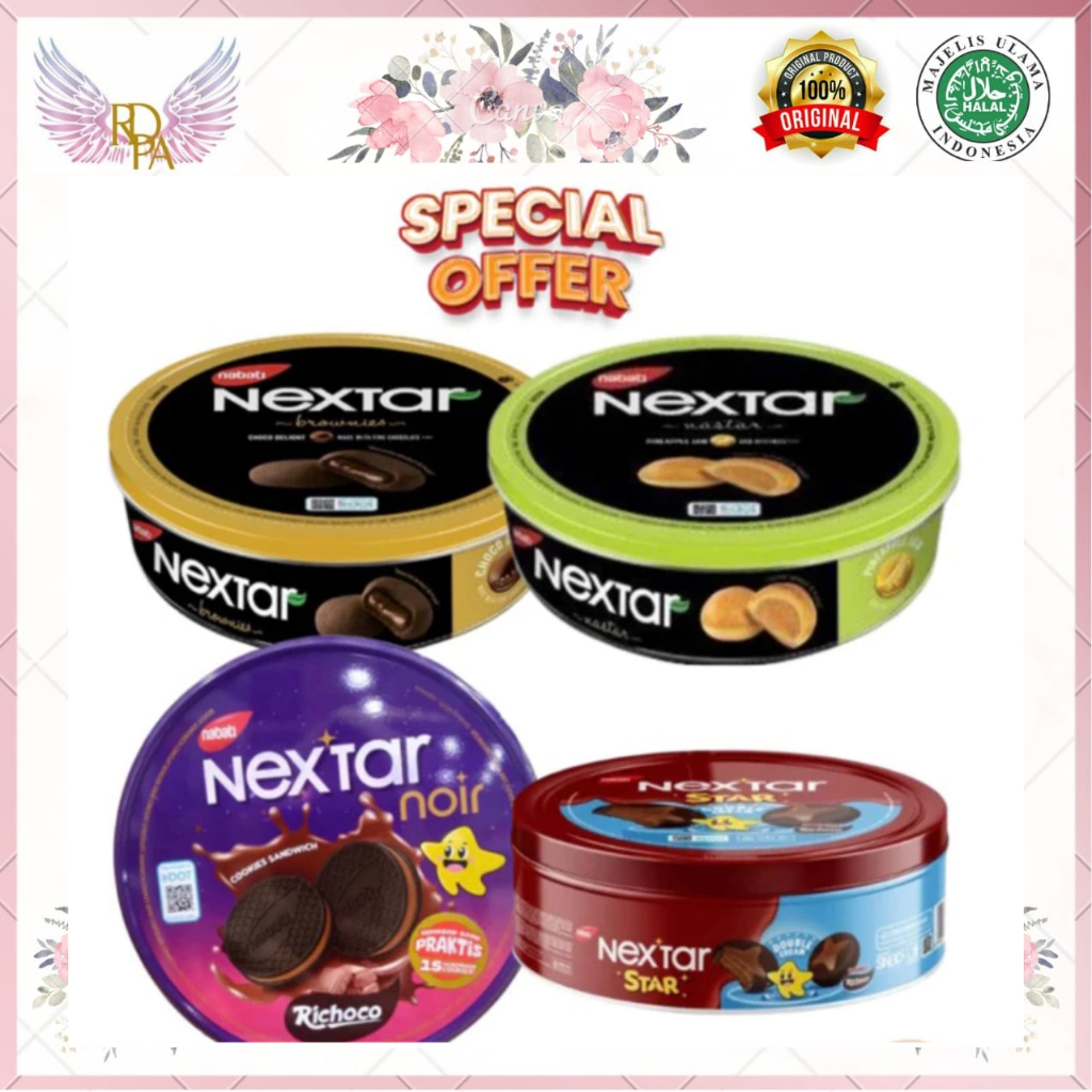 

(SURABAYA) Nextar Star Noir Richoco 105 gr. Nextar Brownis . Nextar Kaleng. Nextar Kaleng Cake Cookies lembut Star Noir Brownis Nastar