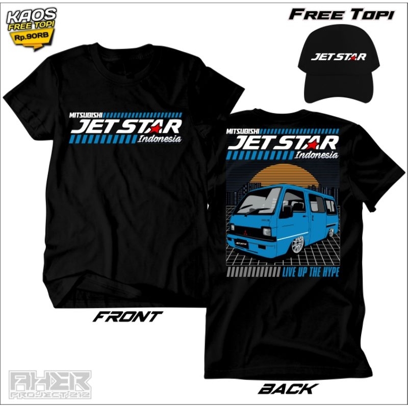 KAOS MOBIL JETSTAR HIJET GERATIS TOPI PREMIUM