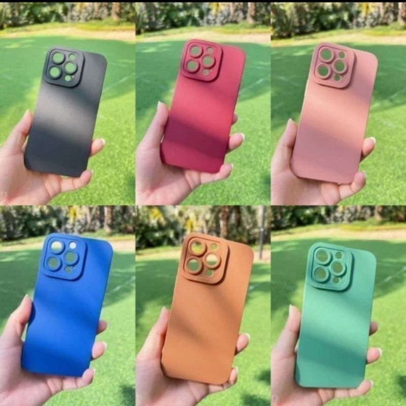 Softcase Pro Camera Samsung A6 2018 / A6 Plus / A8 2018 / A8 Plus Silikon Case Macaron
