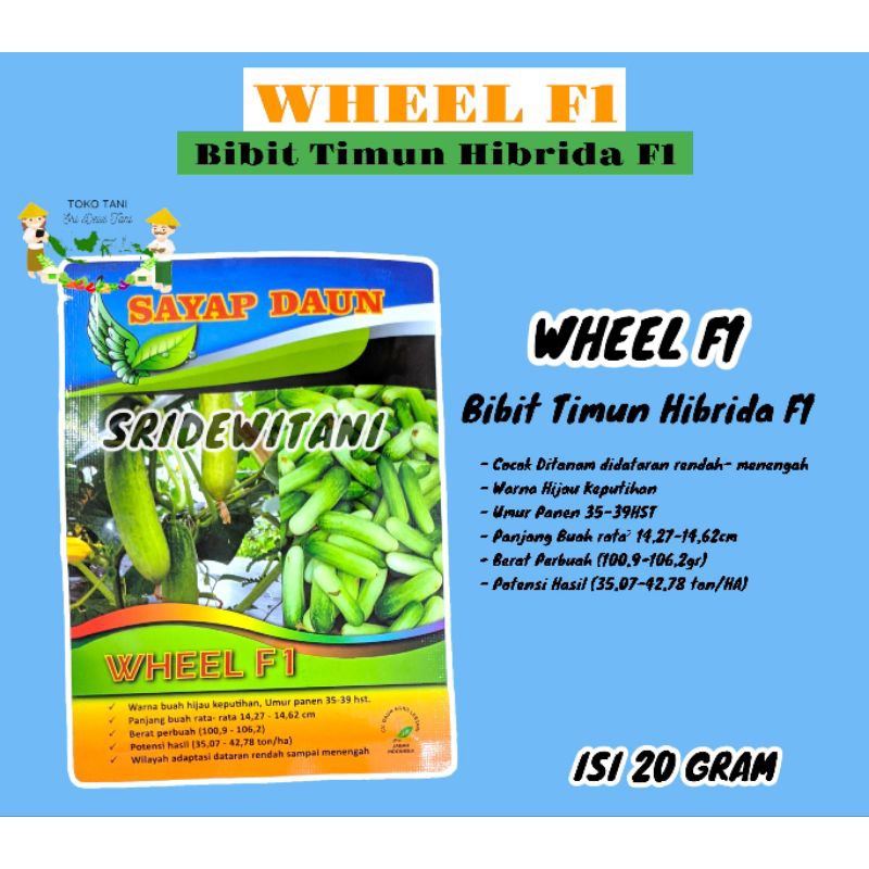 Benih Bibit Timun Unggul WHEEL F1 20 GRAM /Wulan/Semi/Bandana/Erina Timun Bonteng Bandung