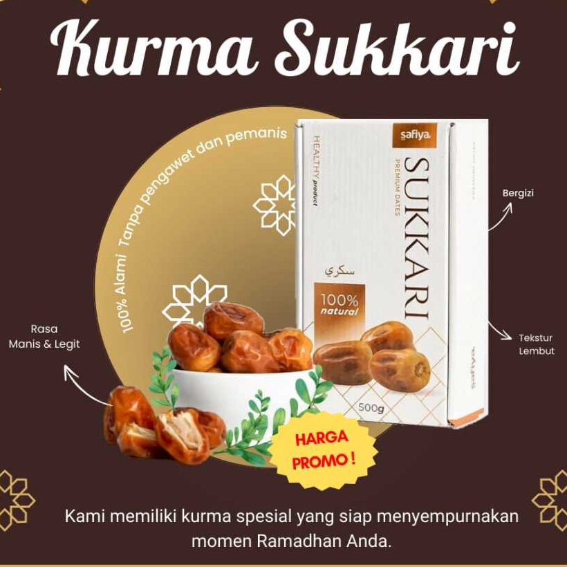 

Kurma Sukkari Premium Quality 500gr