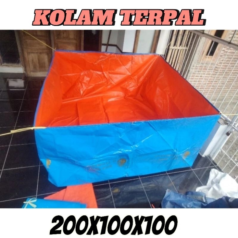 KOLAM TERPAL IKAN, TERPAL KOLAM A12 2X2X1