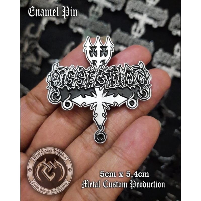 Enamel Pin Badge Metal Dissection Logo / Pin Badge / Pin Band