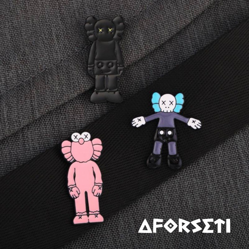 PIN ENAMEL “KAWS” BROS PIN / BROOCH / PIN COUPLE / PIN AESTHETIC / PIN LUCU / PIN BUTTON / PIN BAND 