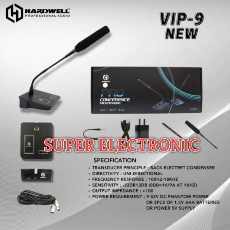 Mic Meja Podium Hardwell Vip 9 Original