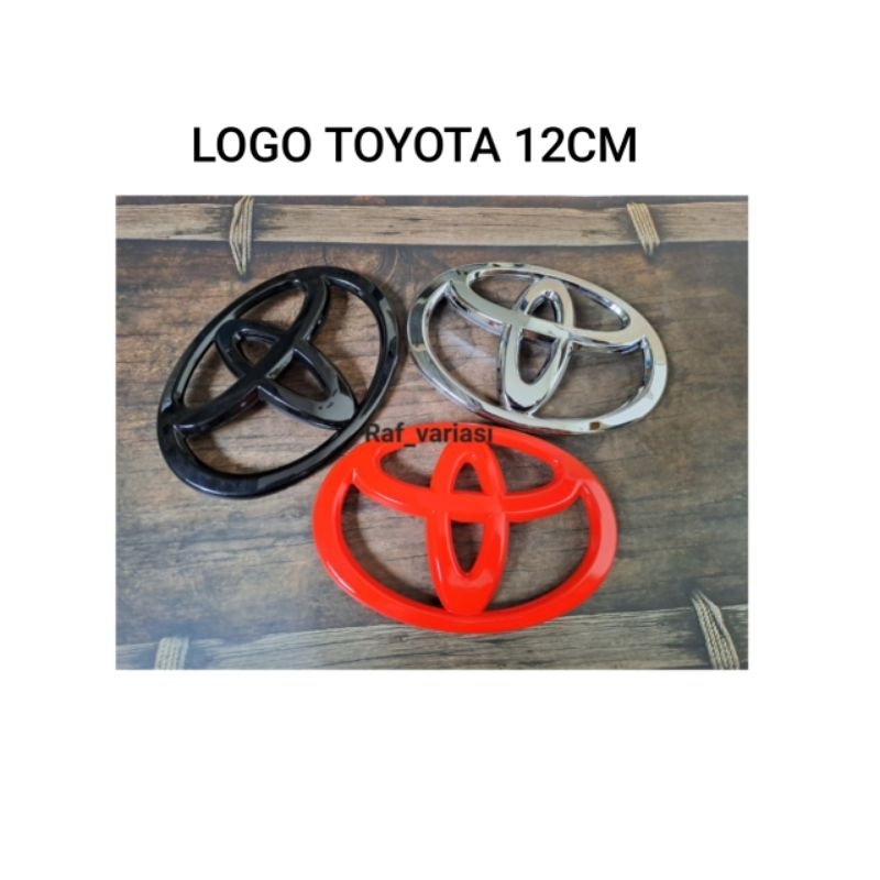 Emblem Logo Toyota avanza 2004 - 2011 depan belakang / Logo toyota avanza 12cm / avanza lama old