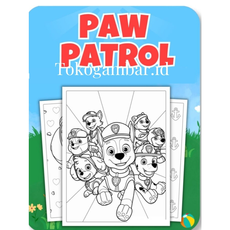 

ID005 Paw Patrol Coloring Pages - Halaman Mewarnai Anak TK SD