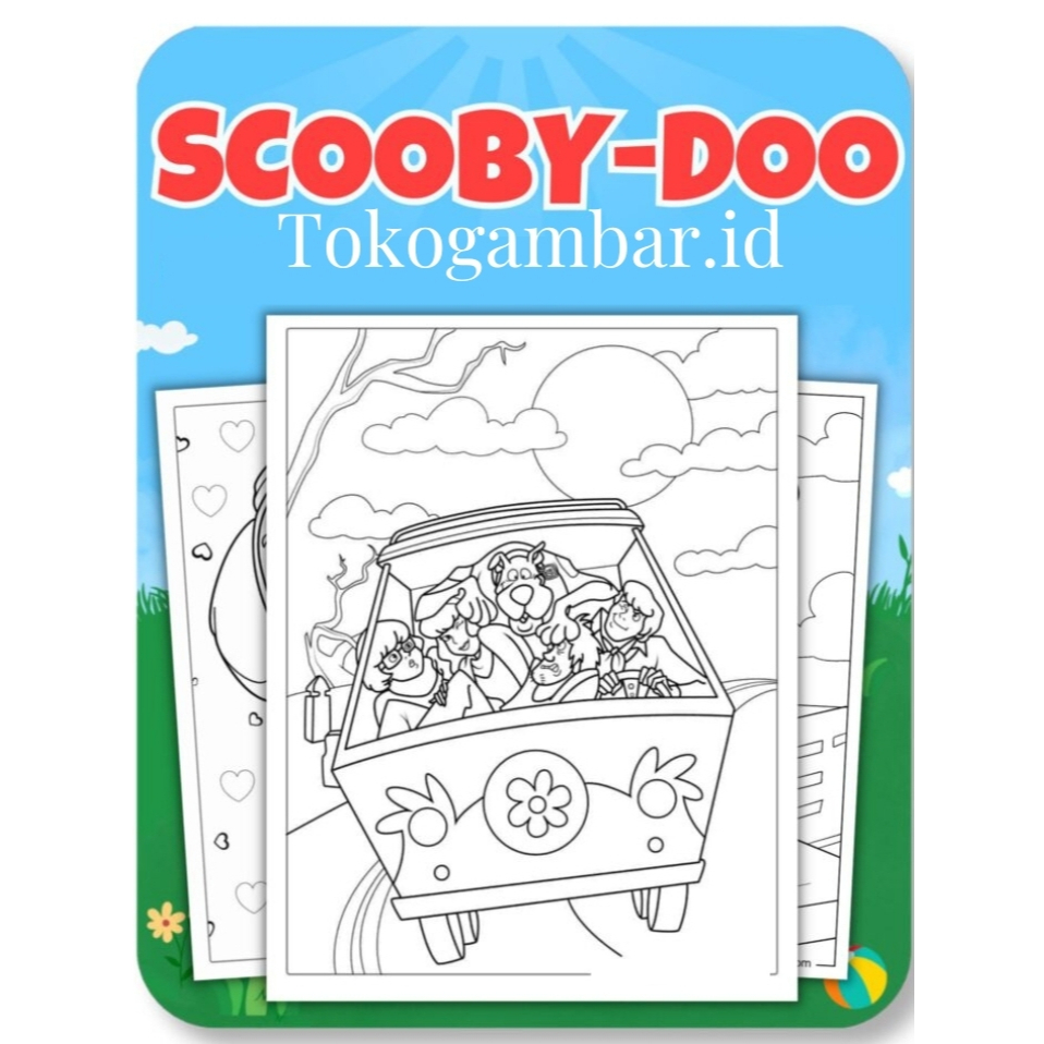 

ID009 Scooby-Doo Coloring Pages - Buku Mewarnai Anak TK SD