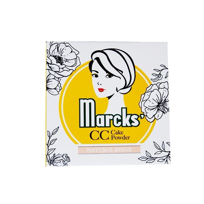 MARCKS CC Cake Powder 12 gr Refill Compact Powder Bedak Padat Foundation ivory