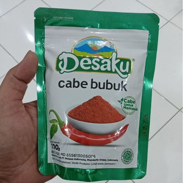 

Desaku Cabe Bubuk Kemasan 100gram Ori