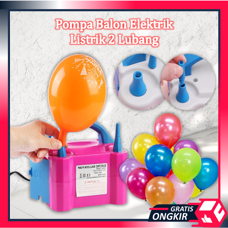 Gratis Ongkir - 5950 Pompa Balon Elektrik Listrik 2 Lubang / Pompa Balon Elektrik Praktis / Pompa An