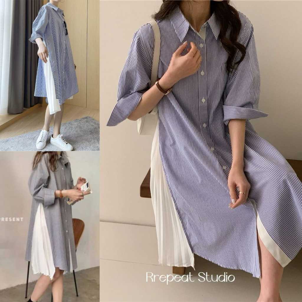 SJM ZIVA TUNIK - LONG SHIRT - PLISKET X COTTON - FASHIONABLE 8237