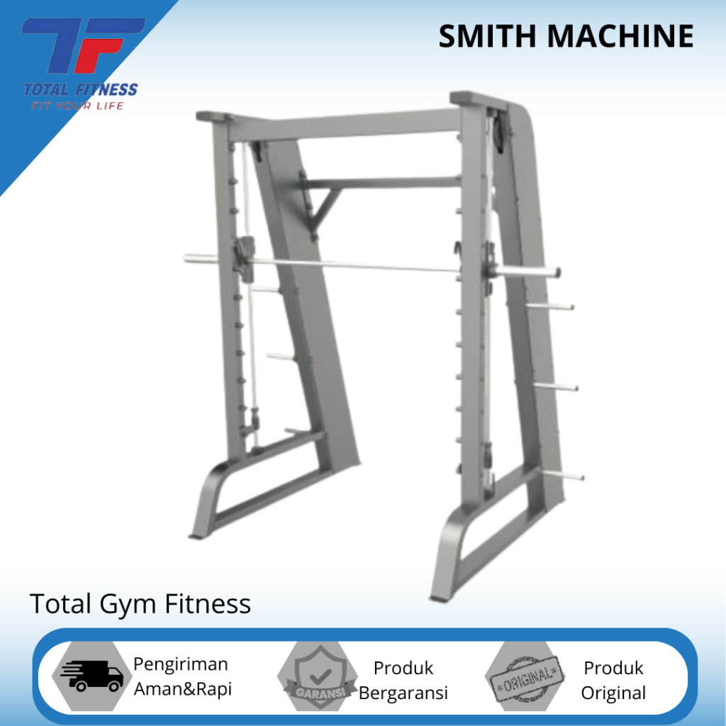 Alat fitness smith machine multifungsi gym