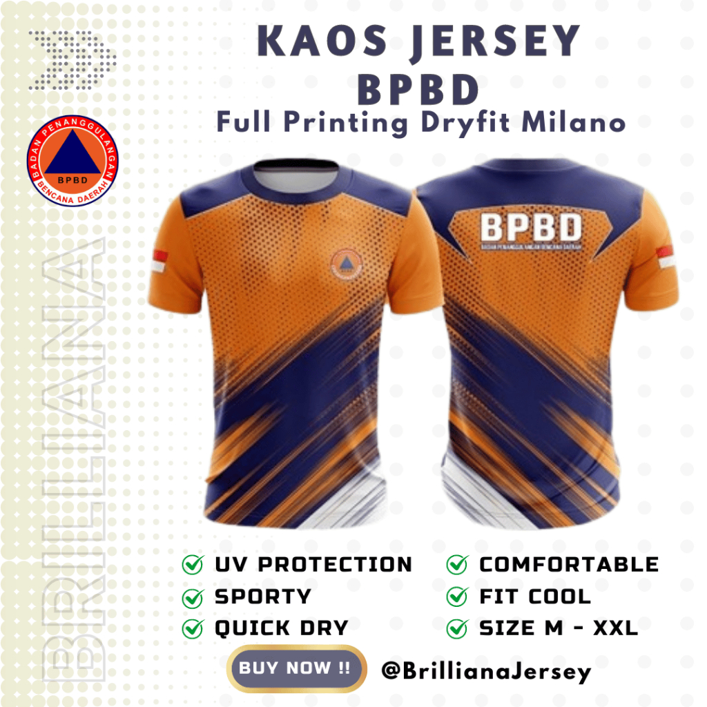 Kaos BPBD terbaru dryfit milano premium
