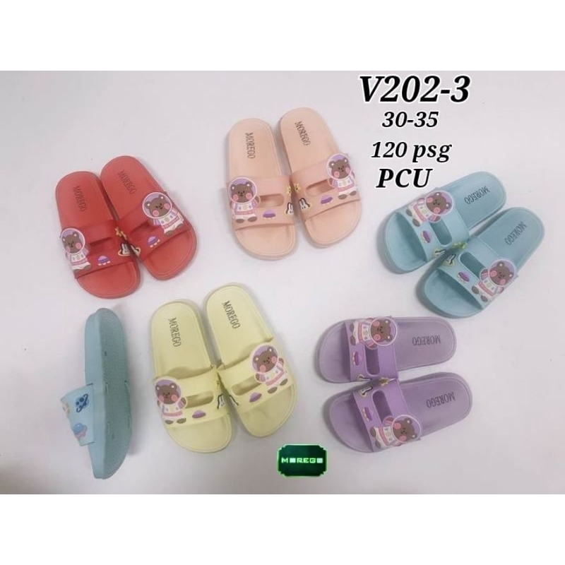 UB26 SANDAL SLOP ANAK CEWEK MOREGO BEAR SANDAL ANAK MAIN SANDAL ANAK PEREMPUAN SANDAL ANAK LUCU MURA
