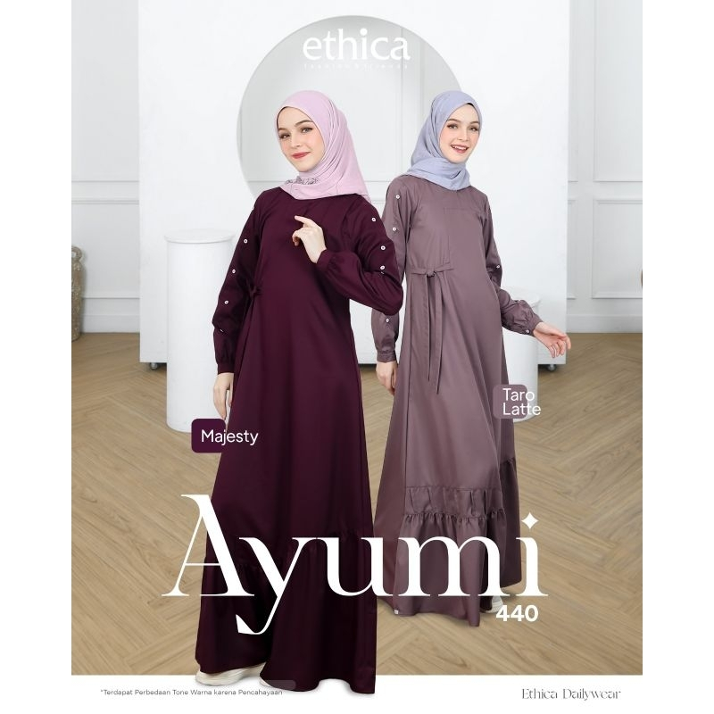 Ethica - Gamis Ayumi Daily Simple Dress New collection - Ayumi 440