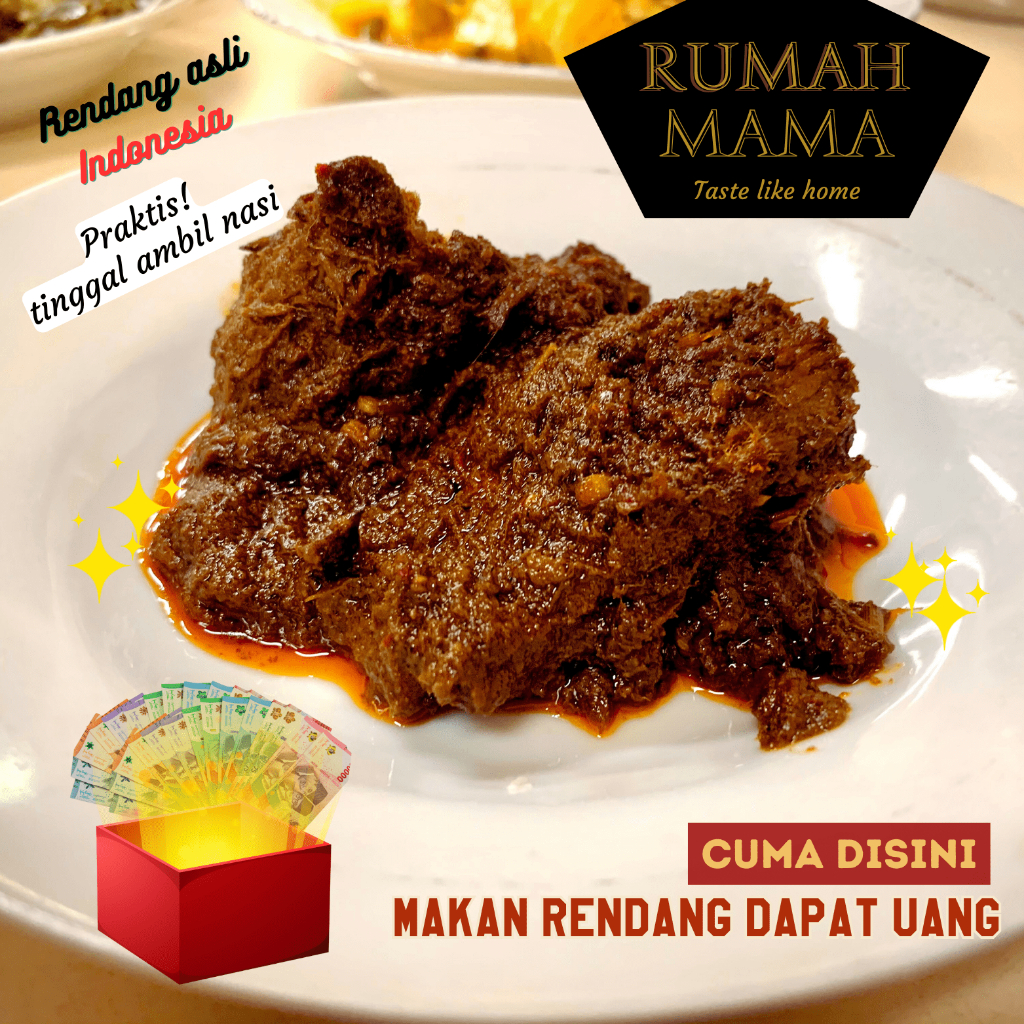 

Rendang Daging Sapi Rumah Mama 250gr Lauk Siap Makan Hemat & Praktis, PESAN LANGSUNG KIRIM