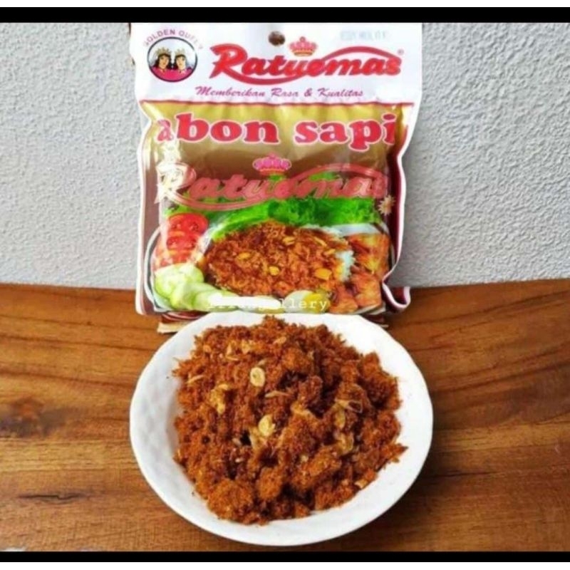 

abon sapi 100gr merk ratu emas