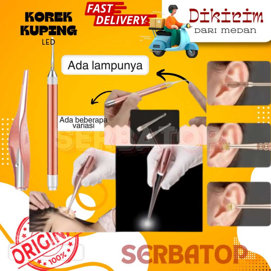 Pembersih telinga bayi led korek kuping led anak pembersih telinga alat pembersih telinga elektrik