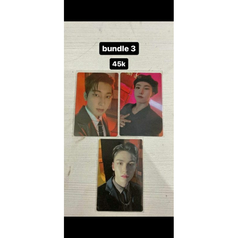 Bundle 3 CLEARANCE SALE PC PHOTOCARD WONWOO HOSHI VERNON SEVENTEEN AN ODE ATTACA CARVER THE POET BEG