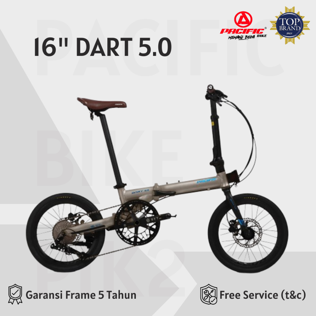 Sepeda Lipat Pacific Size 16 DART 5.0 (11 Speed/Hydraulic) Folding Bike