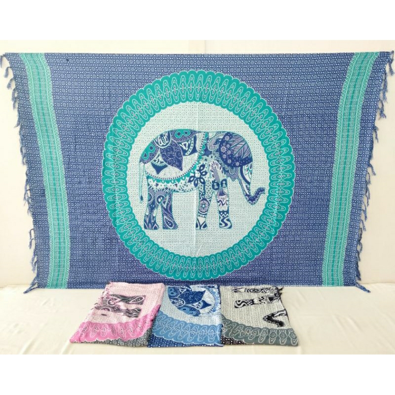 sarung pantai/kain pantai/kain bali/sarung bali"motif GAJAH"