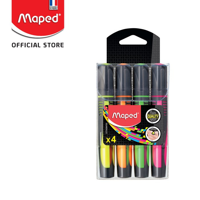 

Maped Highlighter Fluo Peps Max Assorted Colors x4 - Pouch